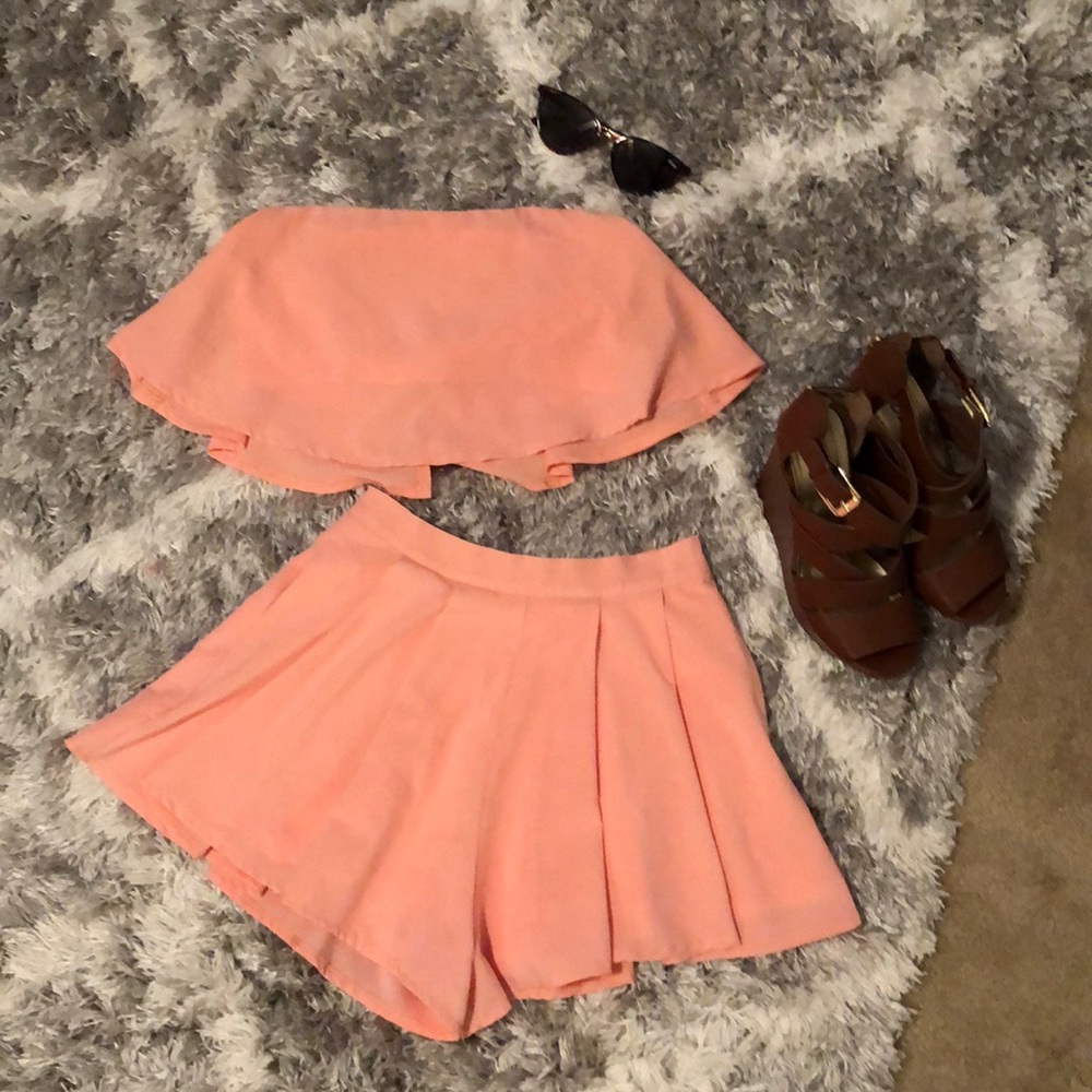 Blush 2 piece short set- Lulu’s